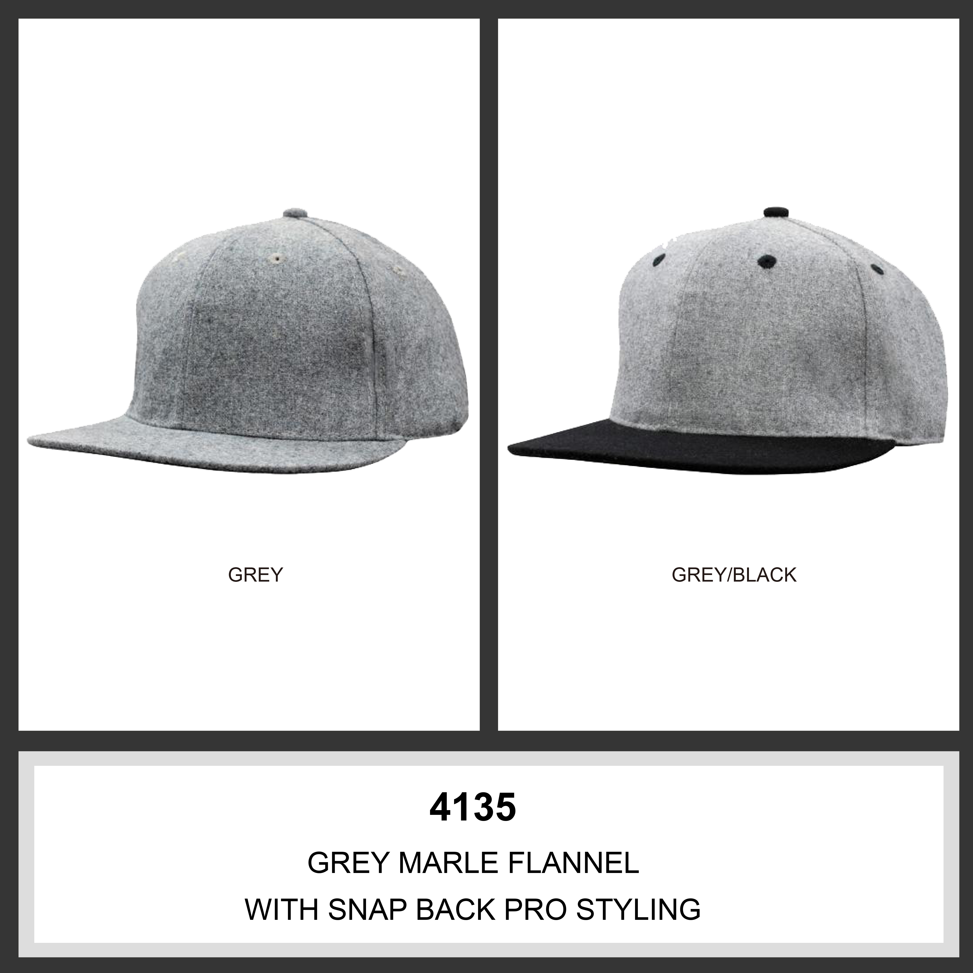 Grey Marle Flannel with Snap Back Pro Styling Colour Chart
