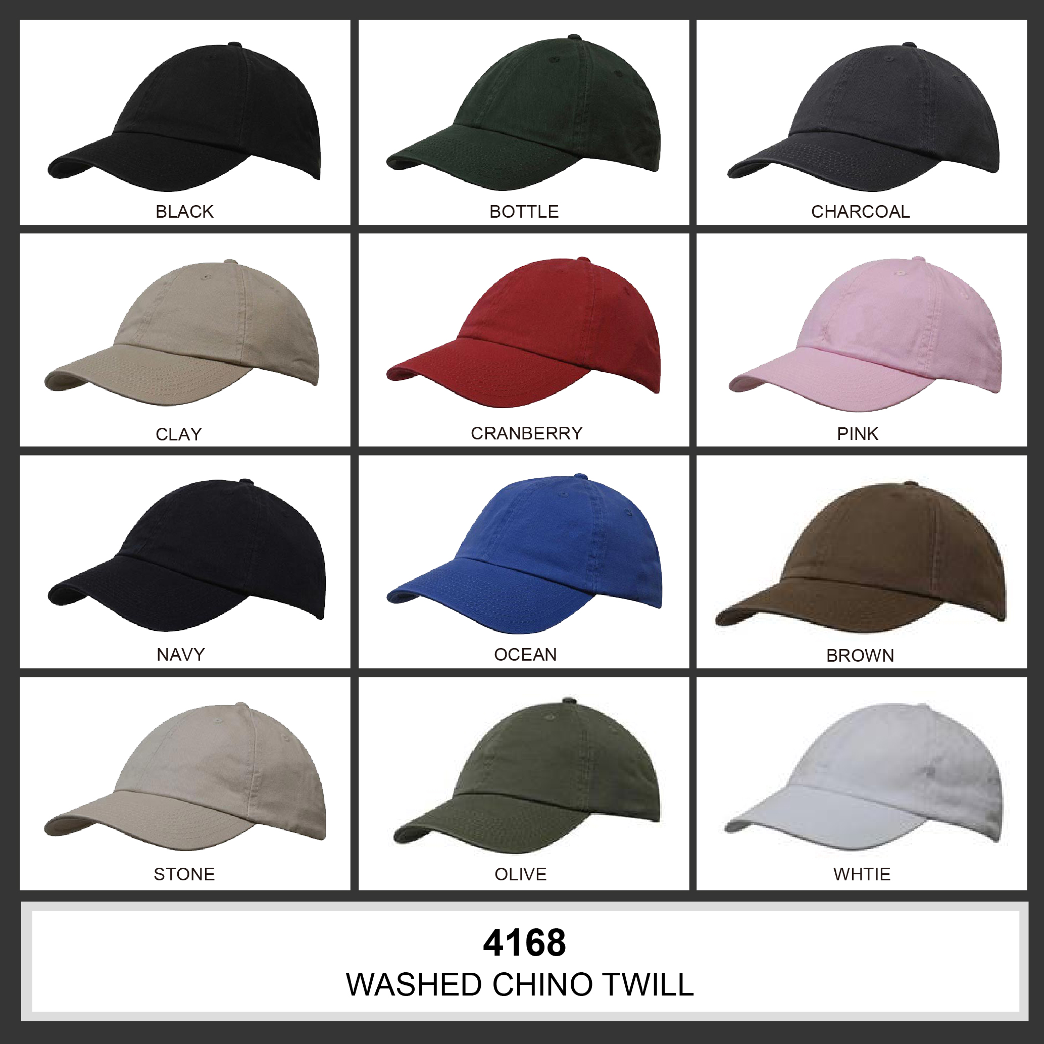 Washed Chino Twill || 4168 Colour Chart