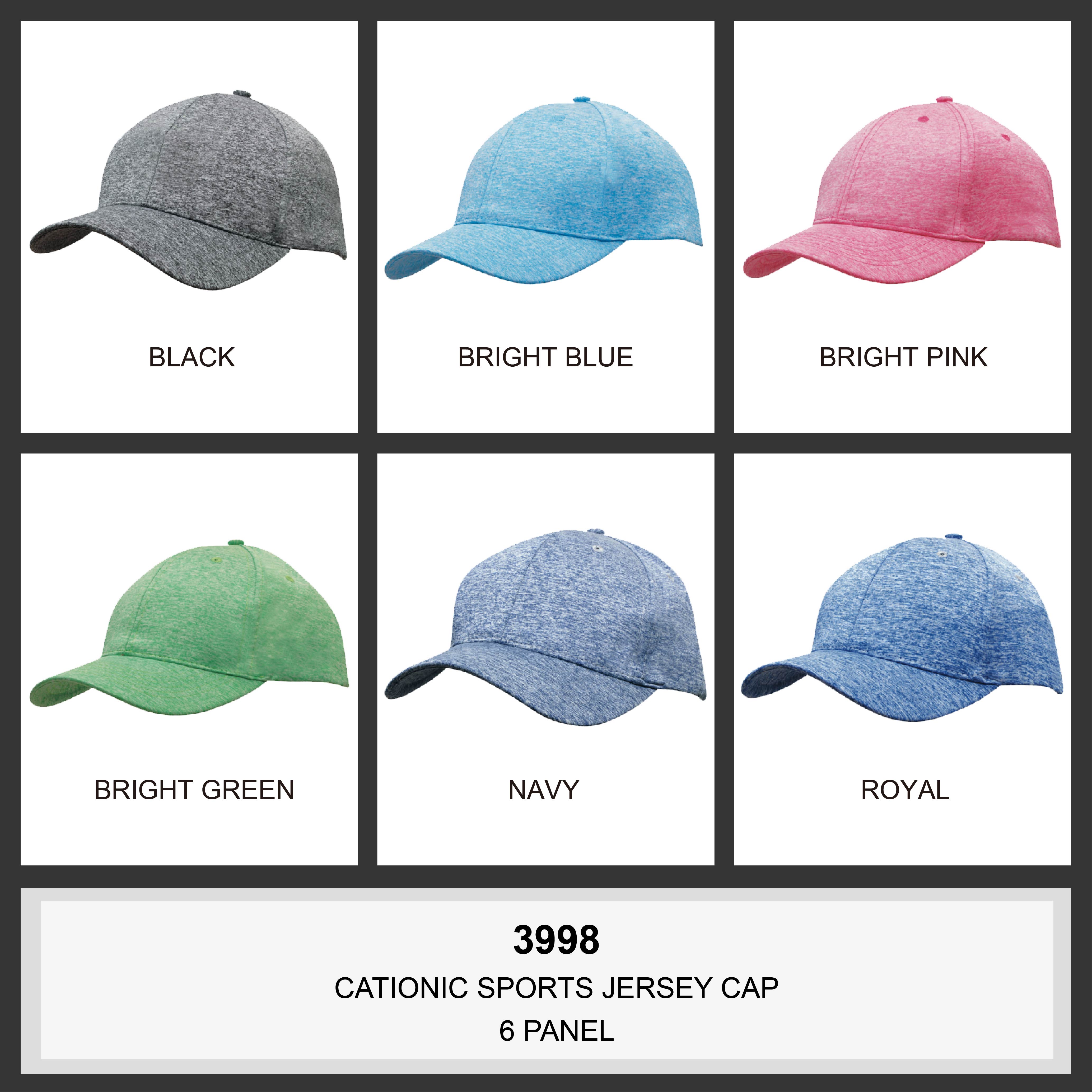 Cationic Sports Jersey Colour Chart