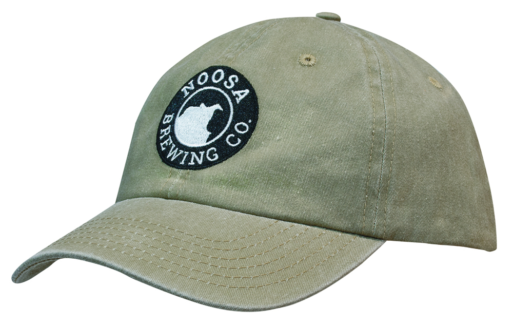 Enzyme Washed Pigment Dyed Cotton Twill Cap High Resolution Image