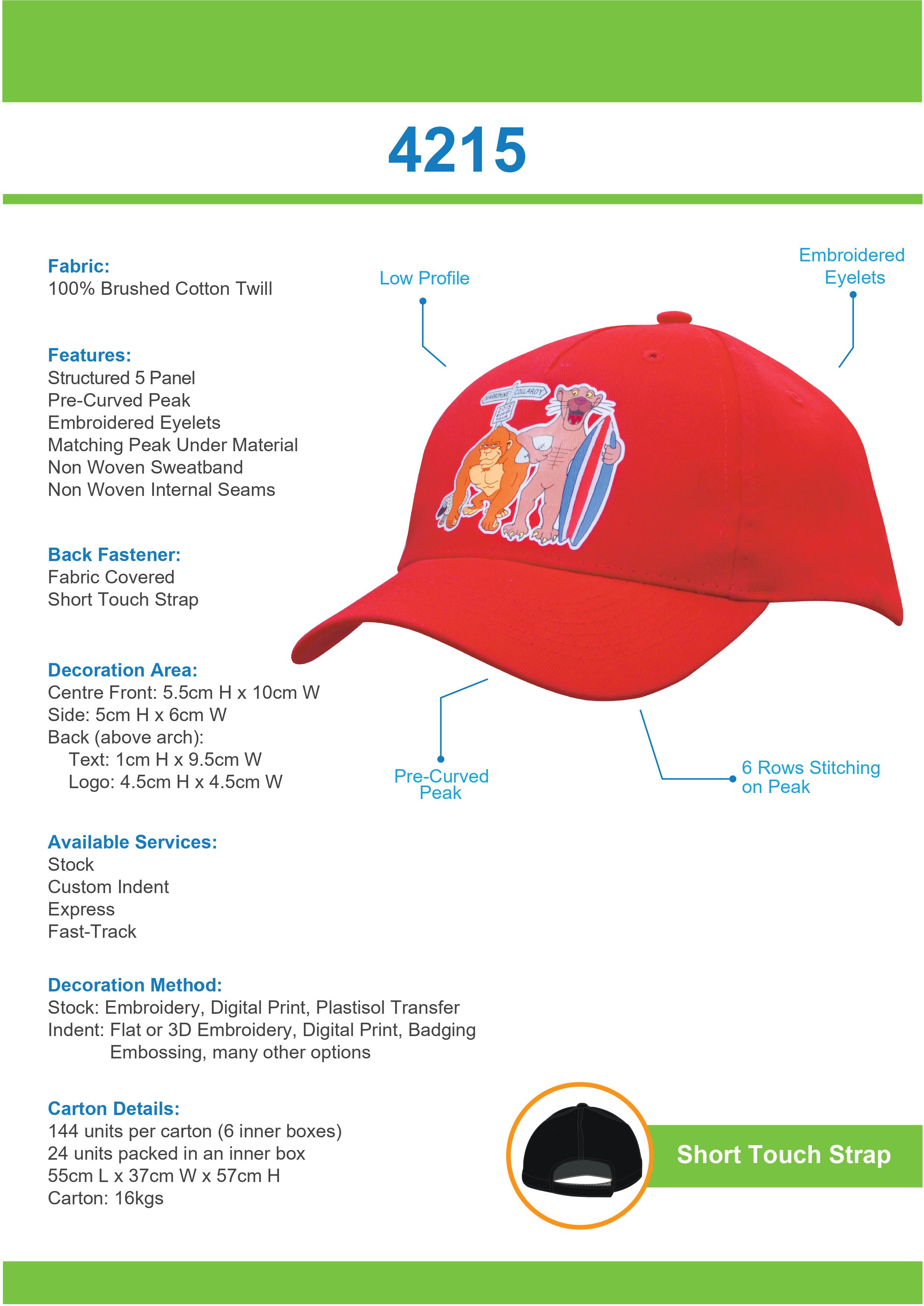 Brushed Cotton Cap Tip Sheet