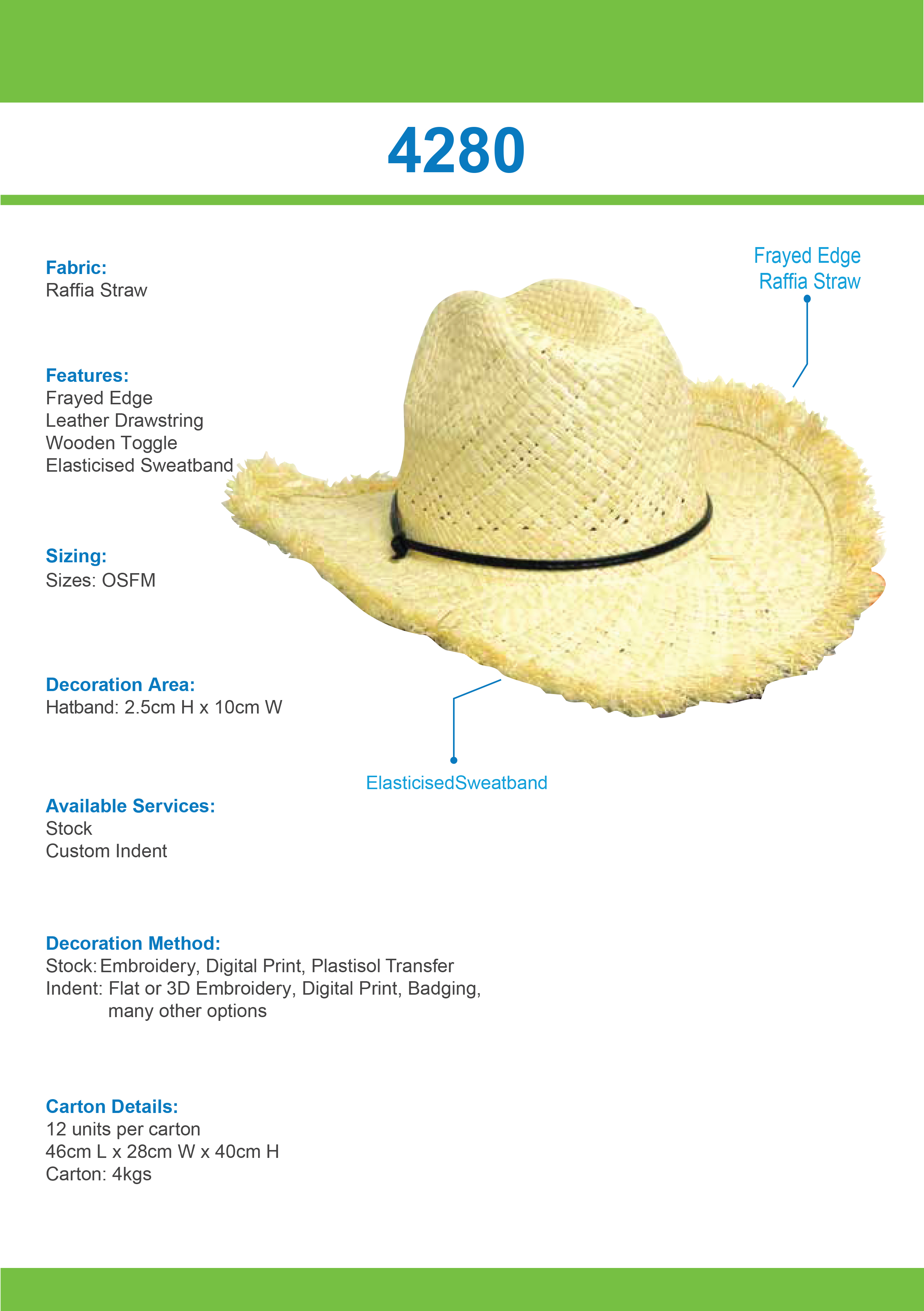 Frayed Edge Cowboy Straw Tip Sheet